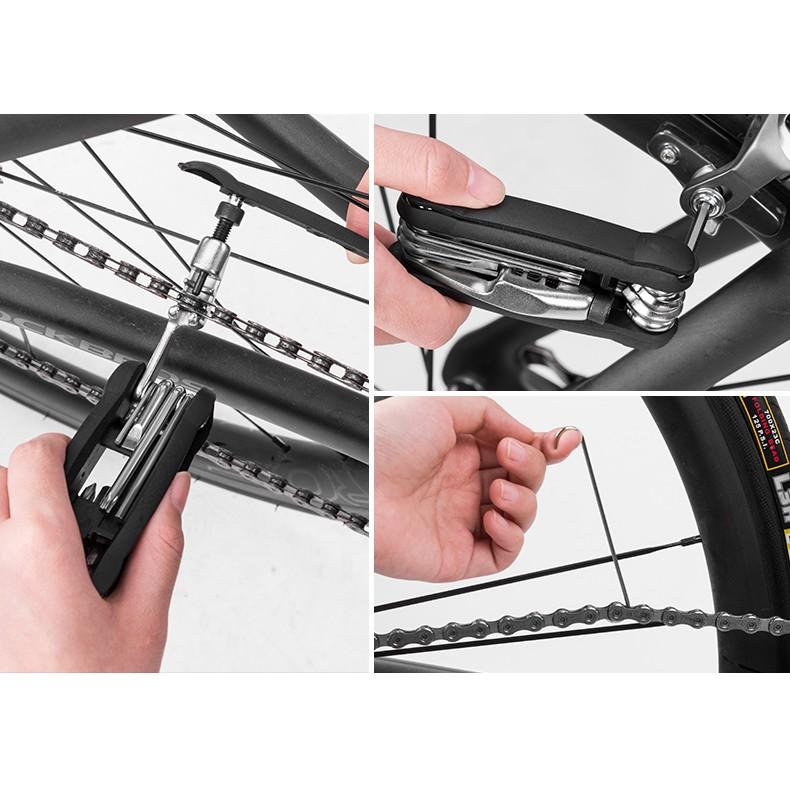 (Reday Stock) Rumahhome_16 in 1 multifunctional bicycle repair tool set