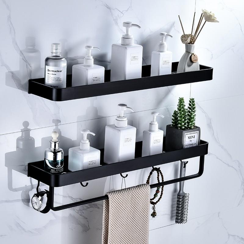 Rumahhome Bathroom Rack Bathroom Shelf Shampoo holder Rack Toilet Rack Towel Shelf Bathroom Storage Kitchen Shelf Hanging