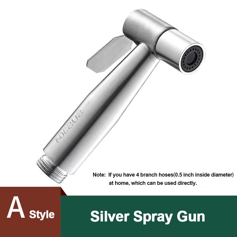 Toilet Bidet Spray Non Punching Bidet Spray Set Spray Head Quality 304Stainless Steel Toilet booster nozzle set