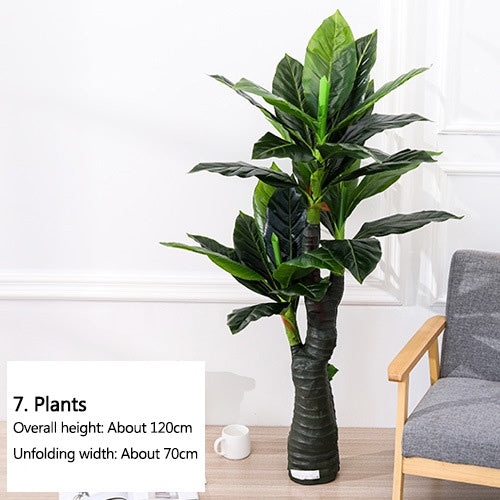 Rumahhome 45-120cm Nordic Style Artificial Plant Potted Fake Tree Flower Imitation Plants Home Office Hotel Decoration