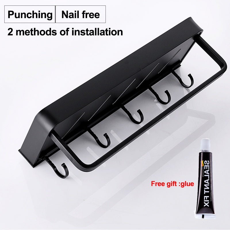 Rumahhome Bathroom Rack Bathroom Shelf Shampoo holder Rack Toilet Rack Towel Shelf Bathroom Storage Kitchen Shelf Hanging