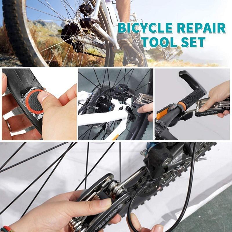 (Reday Stock) Rumahhome_16 in 1 multifunctional bicycle repair tool set