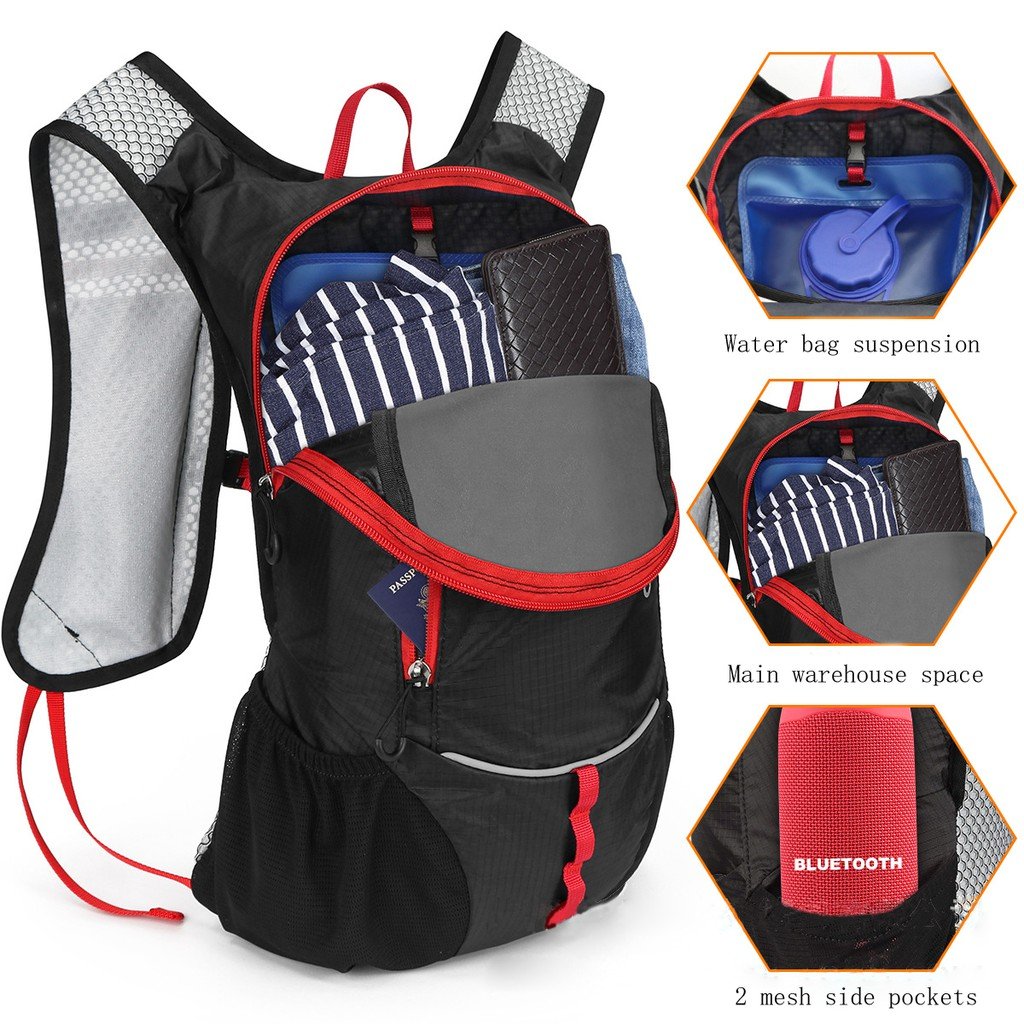 Rumahhome_ fit High capacity cycling Backpack outdoor sports waterproof hiking Backpack with water bag