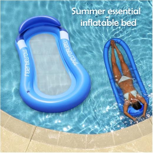 Large Swimming Pool Inflatable Floating Chair Lounger Air Row Bed Cushion Mattress Beach Float For Adults Kids