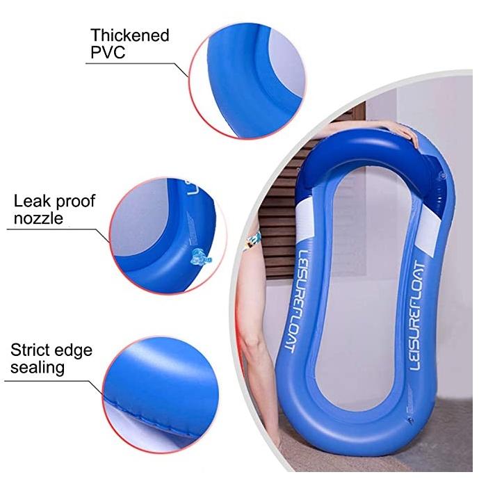 Large Swimming Pool Inflatable Floating Chair Lounger Air Row Bed Cushion Mattress Beach Float For Adults Kids