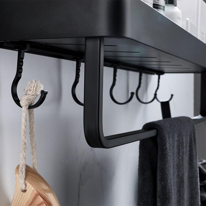 Rumahhome Bathroom Rack Bathroom Shelf Shampoo holder Rack Toilet Rack Towel Shelf Bathroom Storage Kitchen Shelf Hanging