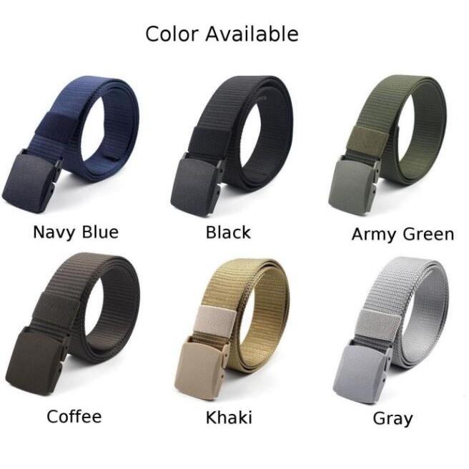 SG Ready stock Men Female Belts Military Nylon Adjustable Outdoor Travel Tactical Waist Belt