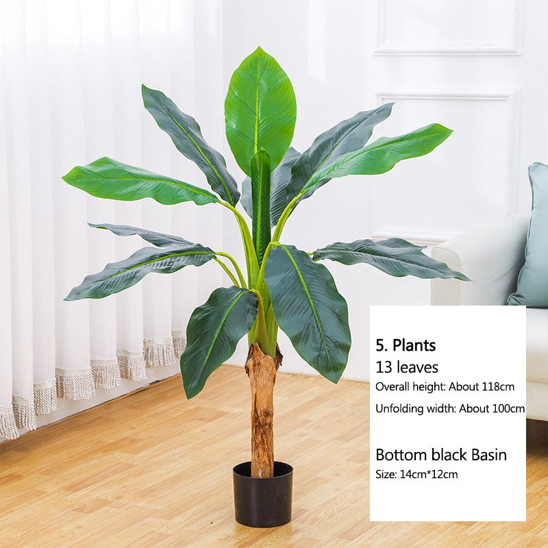 Rumahhome 45-120cm Nordic Style Artificial Plant Potted Fake Tree Flower Imitation Plants Home Office Hotel Decoration