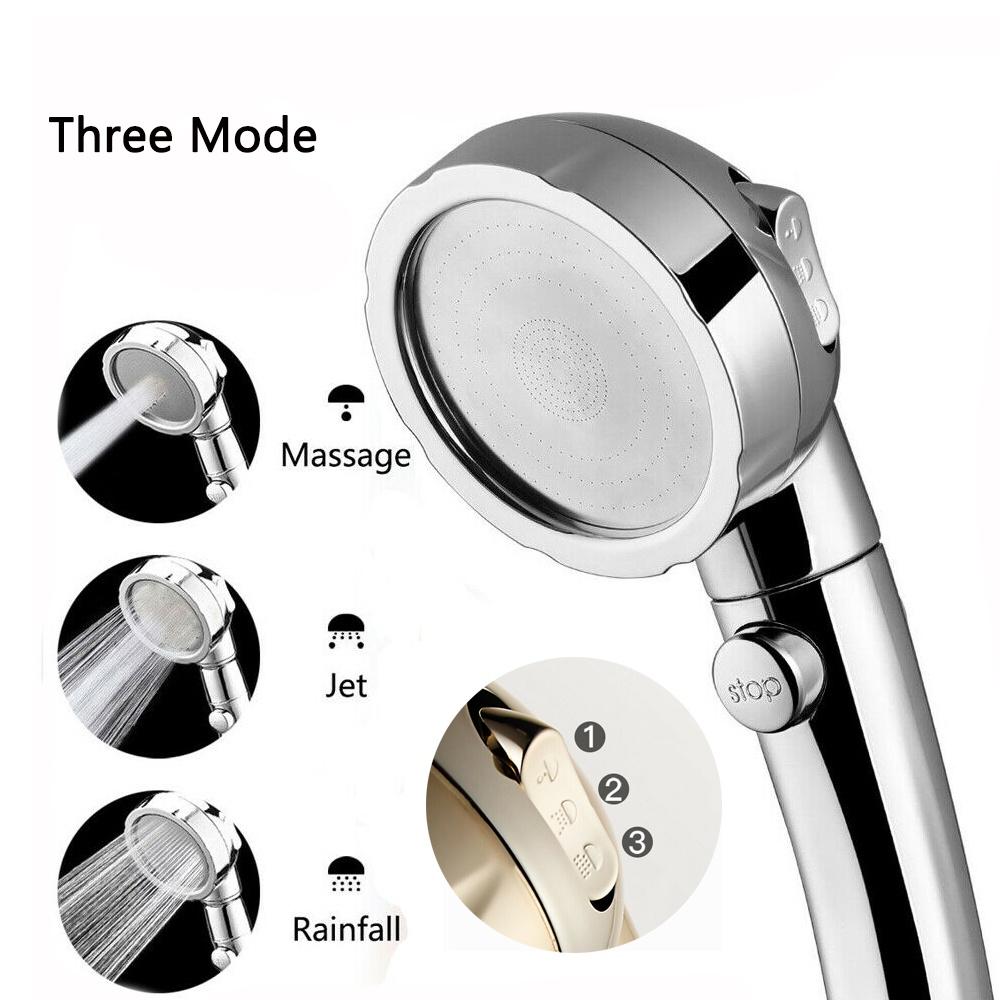 (SG Stock)Rumahhome High Pressure Shower Head 360 Degrees Rotating Boosting Spray Handheld Shower Head