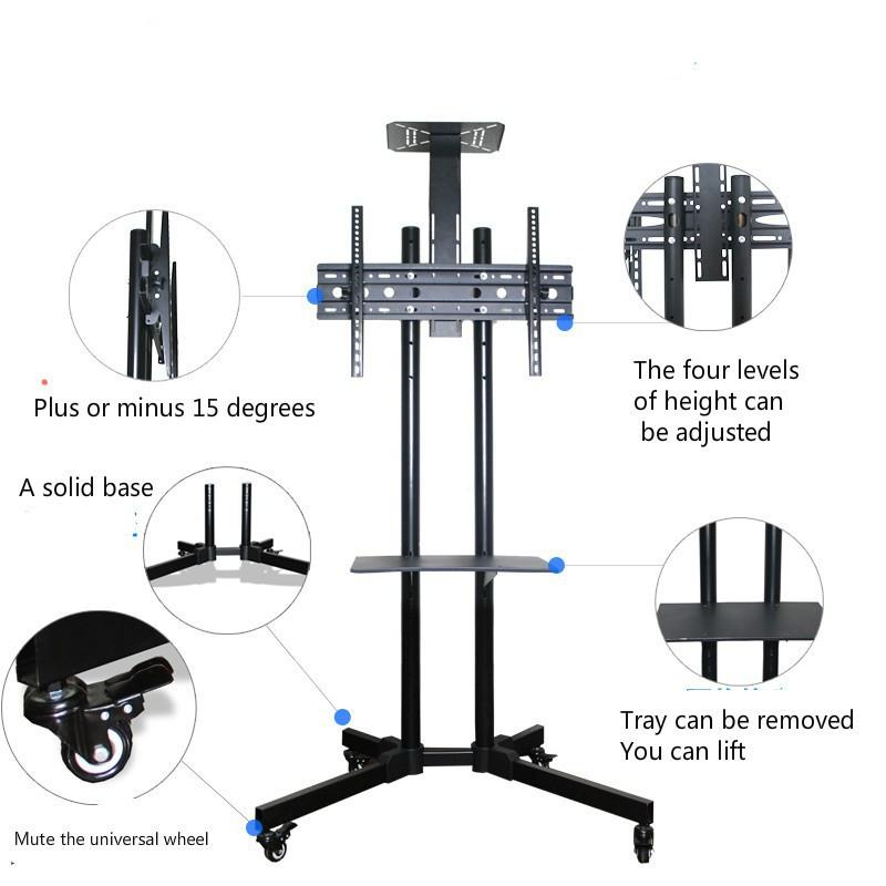 TV stand For 32-65 inch LCD TV mobile bracket adjustable mobile all-in-one TV floor cart