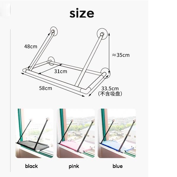 (SG Stock)Rumahhome Cat hammock bed pet bag Window hammock