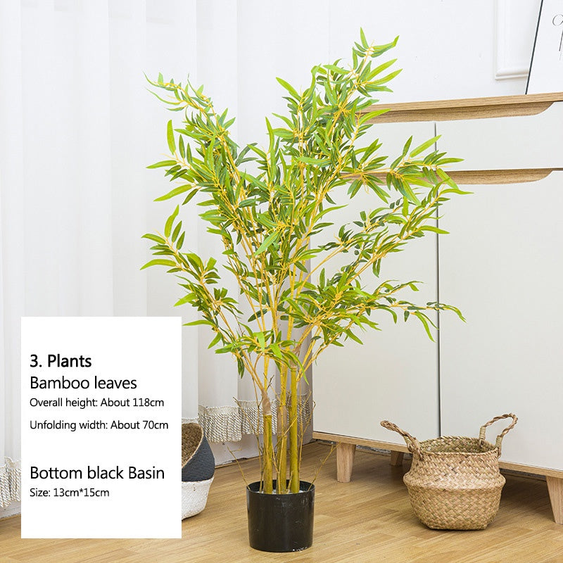 Rumahhome 45-120cm Nordic Style Artificial Plant Potted Fake Tree Flower Imitation Plants Home Office Hotel Decoration