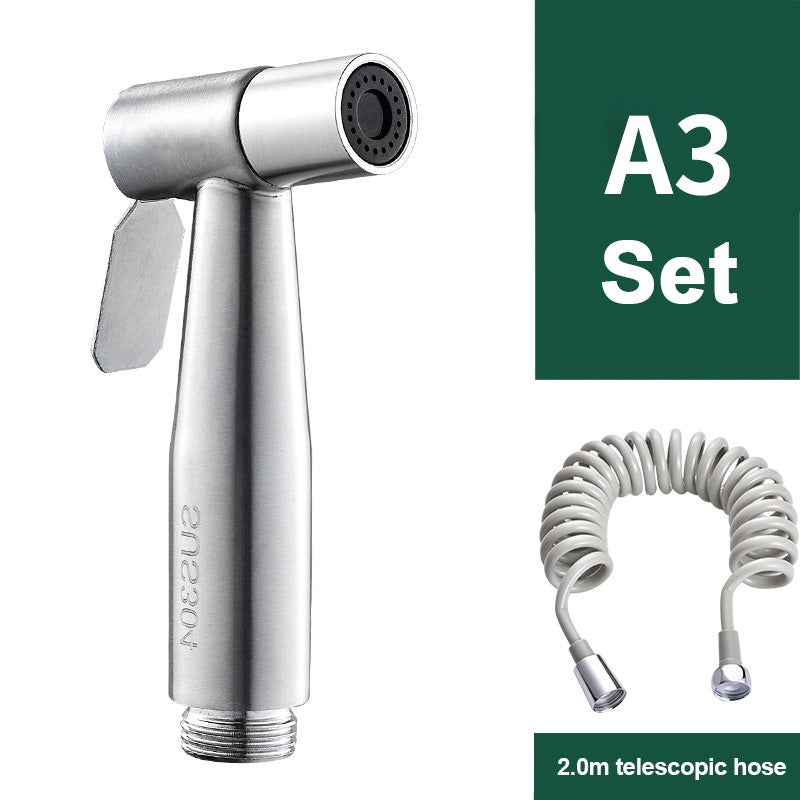 Toilet Bidet Spray Non Punching Bidet Spray Set Spray Head Quality 304Stainless Steel Toilet booster nozzle set
