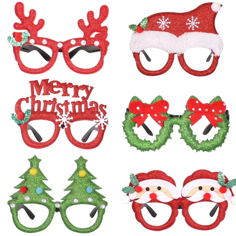 (SG Stock)Rumahhome Christmas party decoration glasses/mask Christmas gift