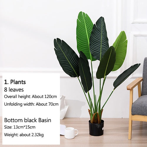Rumahhome 45-120cm Nordic Style Artificial Plant Potted Fake Tree Flower Imitation Plants Home Office Hotel Decoration