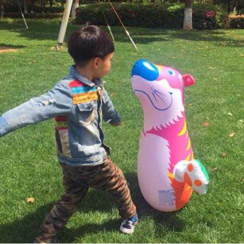 SG Rumahhome Kids 3D Inflatable Tumbler Toy Children Cartoon Animal Blow Up Toys Family Interactive Games