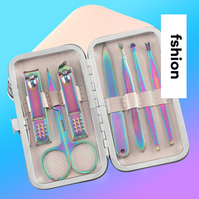 Rumahhome fit Manicure Stainless Steel Nail Clippers Hygiene set Nail Cutter Nail Tool Set