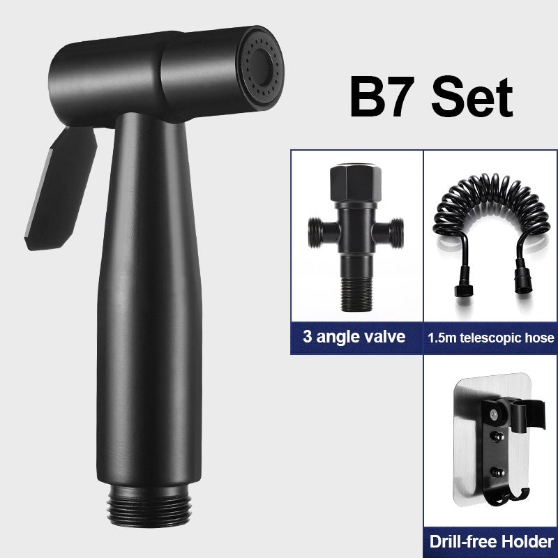 Toilet Bidet Spray Non Punching Bidet Spray Set Spray Head Quality 304Stainless Steel Toilet booster nozzle set