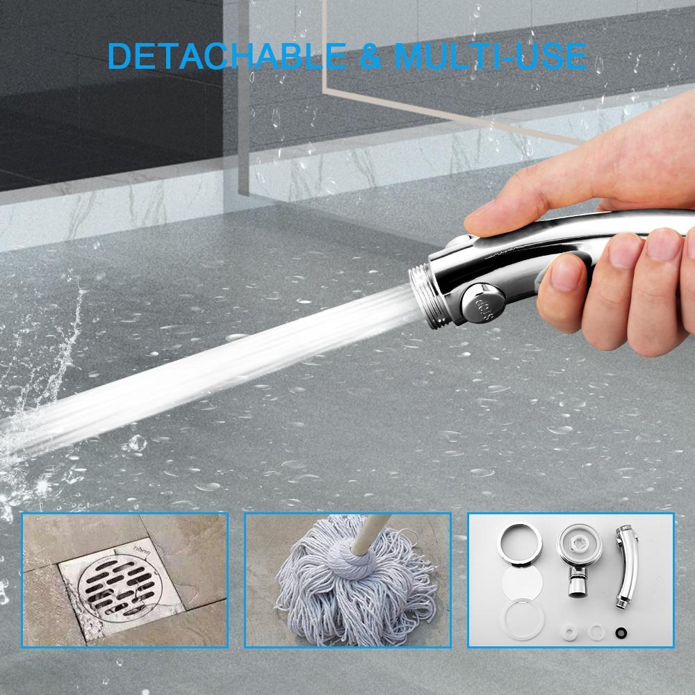 (SG Stock)Rumahhome High Pressure Shower Head 360 Degrees Rotating Boosting Spray Handheld Shower Head
