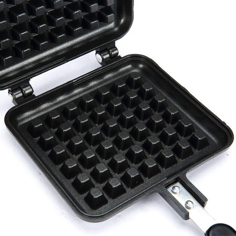 Kitchen Gas Non-Stick Waffle Maker Pan Mould Mold Press Plate Cook Baking Tool DIY Lattice Muffin Baking Mold