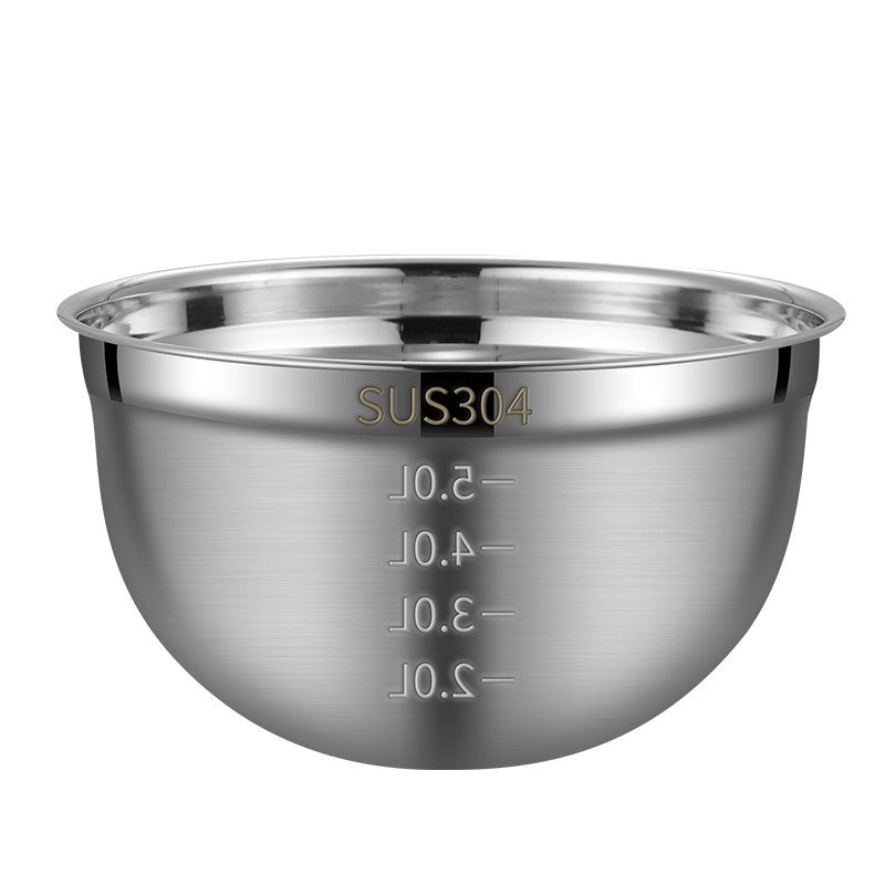 304 Stainless Steel Mixing Bowls Non Slip Nesting Whisking Bowls Mixing Bowls For Salad Cooking Baking tools