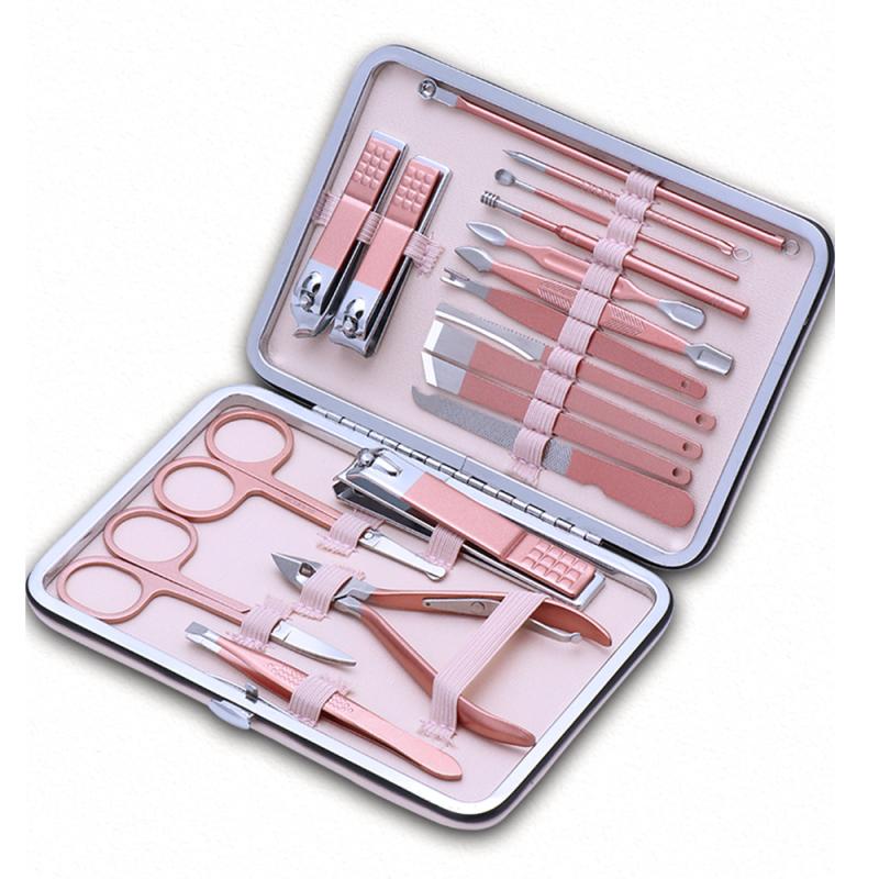 Rumahhome fit Manicure Stainless Steel Nail Clippers Hygiene set Nail Cutter Nail Tool Set