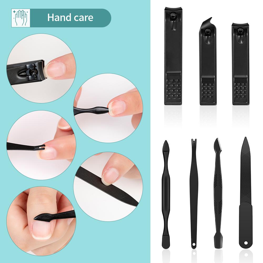 Rumahhome fit Manicure Stainless Steel Nail Clippers Hygiene set Nail Cutter Nail Tool Set