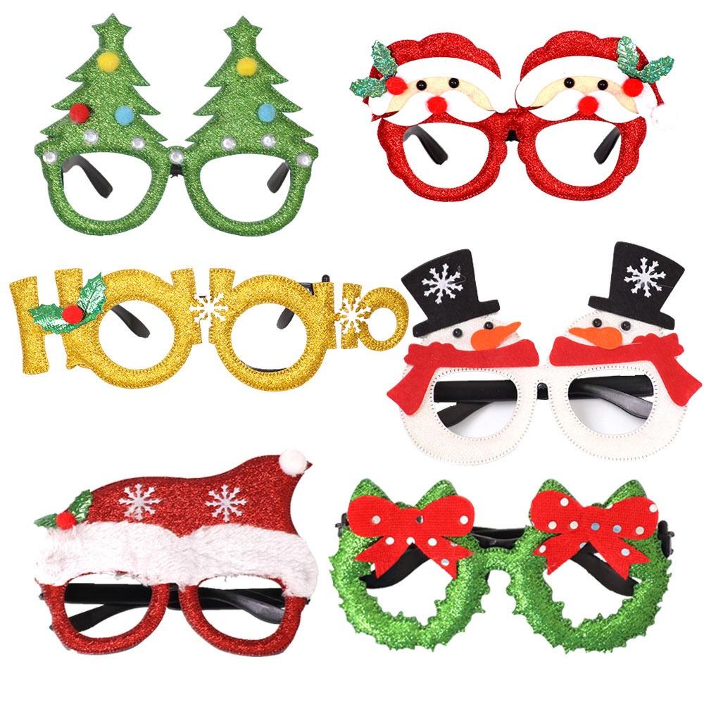 (SG Stock)Rumahhome Christmas party decoration glasses/mask Christmas gift