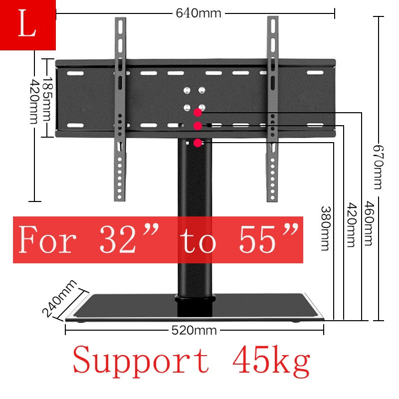 TV stand For 32-65 inch LCD TV mobile bracket adjustable mobile all-in-one TV floor cart