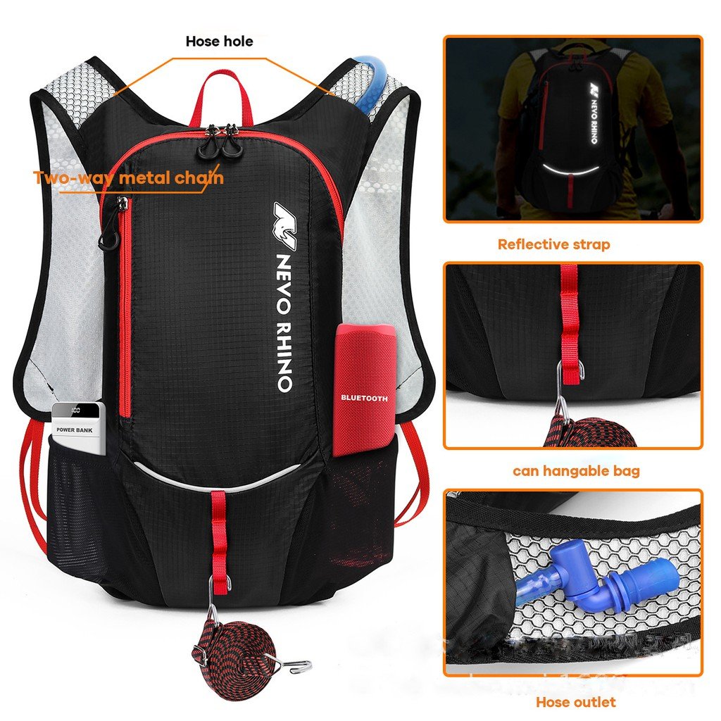 Rumahhome_ fit High capacity cycling Backpack outdoor sports waterproof hiking Backpack with water bag