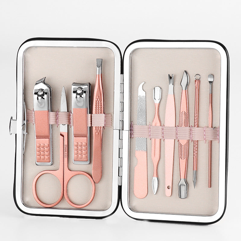 Rumahhome fit Manicure Stainless Steel Nail Clippers Hygiene set Nail Cutter Nail Tool Set