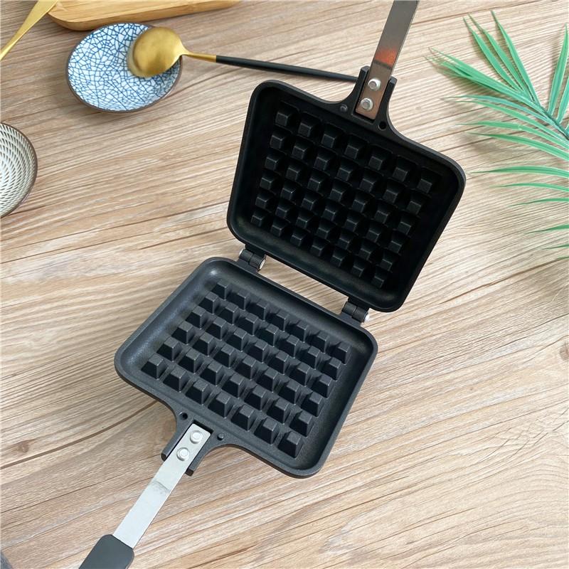 Kitchen Gas Non-Stick Waffle Maker Pan Mould Mold Press Plate Cook Baking Tool DIY Lattice Muffin Baking Mold
