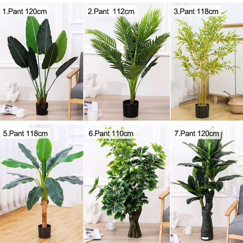 Rumahhome 45-120cm Nordic Style Artificial Plant Potted Fake Tree Flower Imitation Plants Home Office Hotel Decoration