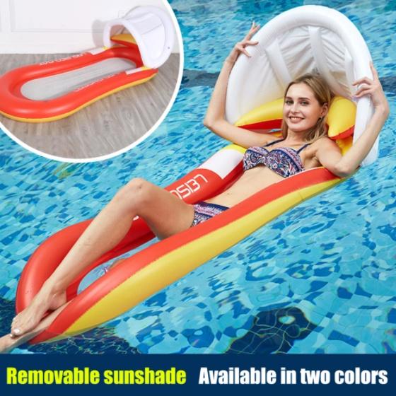 Large Swimming Pool Inflatable Floating Chair Lounger Air Row Bed Cushion Mattress Beach Float For Adults Kids