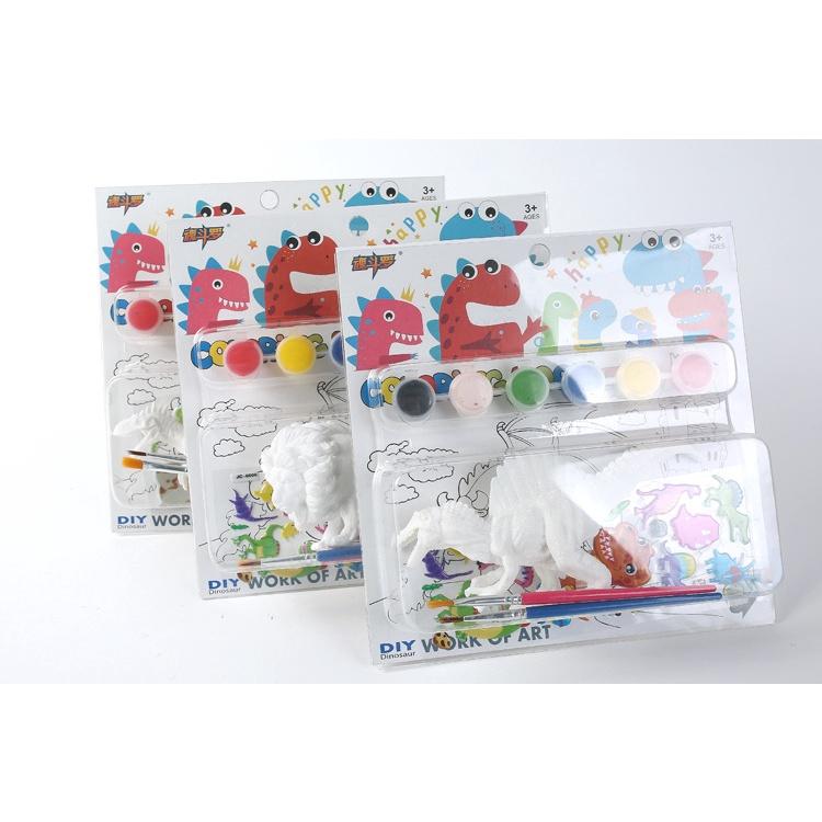 SG Rumahhome DIY Coloring 3D Painting Dinosaur Model Drawing Graffiti Children Educational Toys