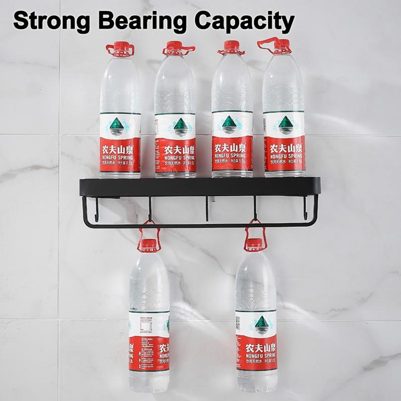 Rumahhome Bathroom Rack Bathroom Shelf Shampoo holder Rack Toilet Rack Towel Shelf Bathroom Storage Kitchen Shelf Hanging