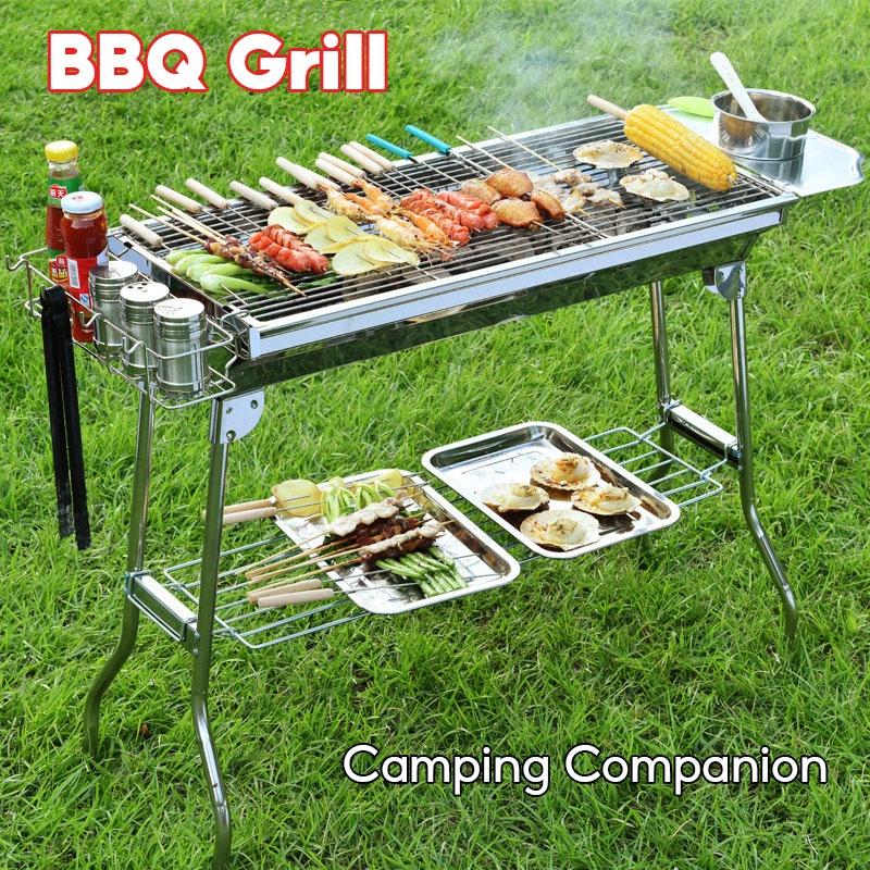 Folding Outdoor charcoal bbq grill