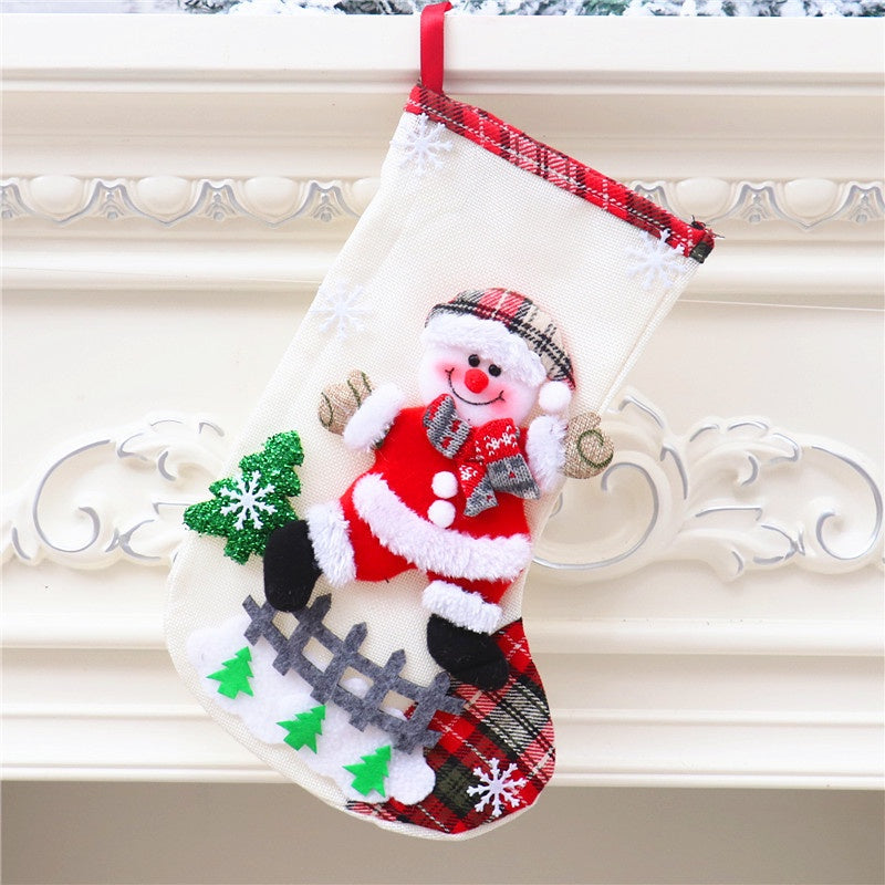 (SG Stock)Rumahhome Christmas sock gift socks Christmas tree decoration