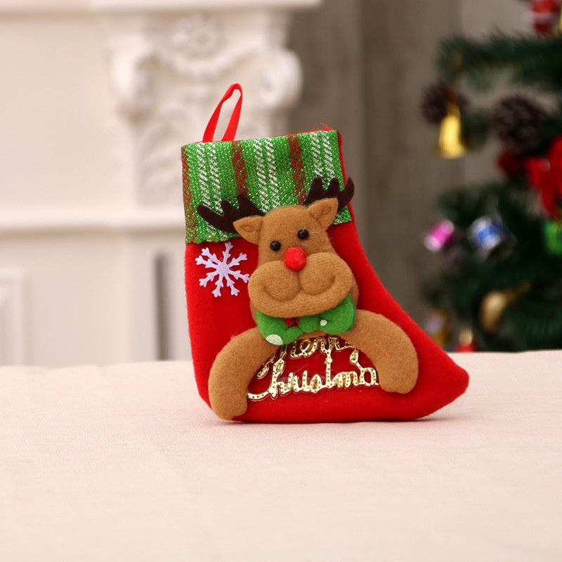 (SG Stock)Rumahhome Christmas sock gift socks Christmas tree decoration