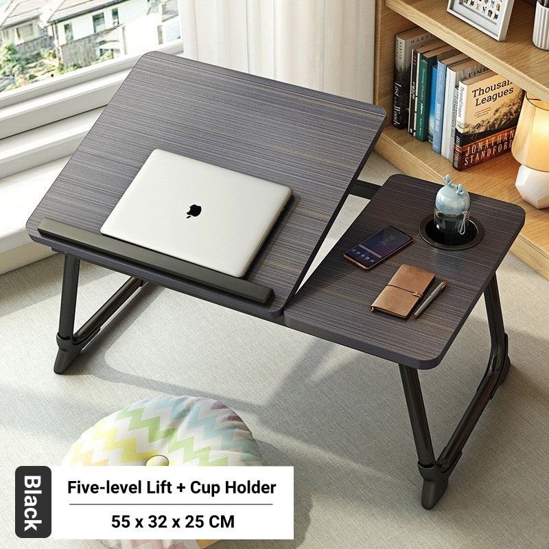 Foldable Laptop Desk with Tablet Holder - Multi-Purpose Bed/Office Table for Study,Work,Dorm & Small Spaces Space-Saving