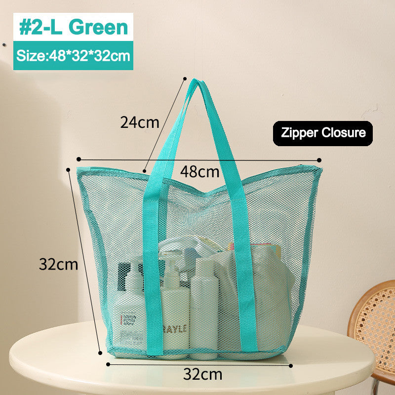 Mesh Shower Caddy Portable Large Bathroom Tote Bag Durable with Pockets for Travel, College Dorm