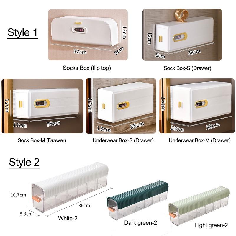 Drawer Style Underwear Storage Box Undergarment Organizer Storage For Underwear Bra Socks Wardrobe Organiser