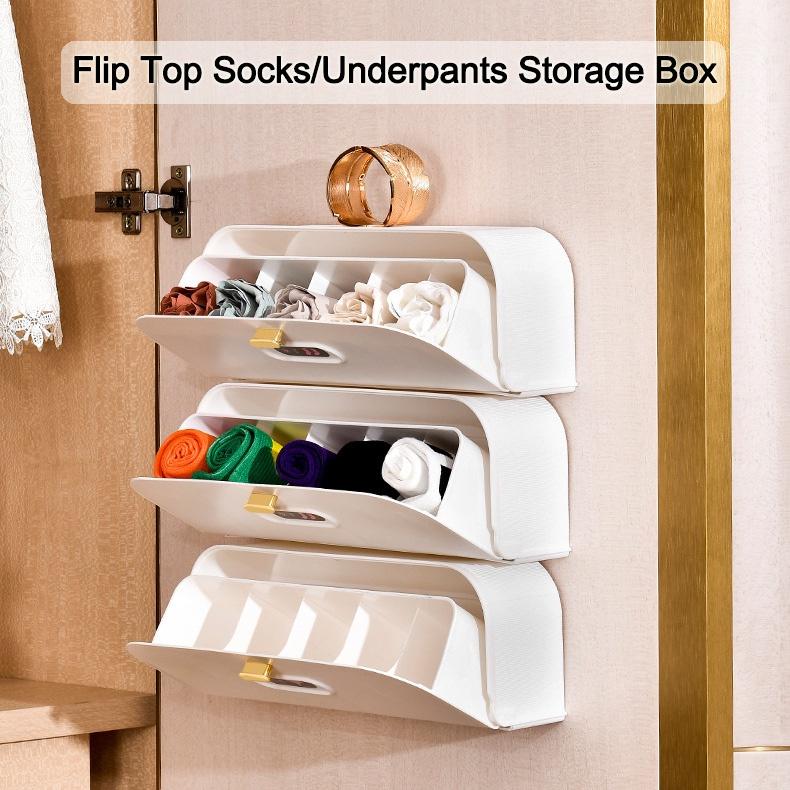 Drawer Style Underwear Storage Box Undergarment Organizer Storage For Underwear Bra Socks Wardrobe Organiser