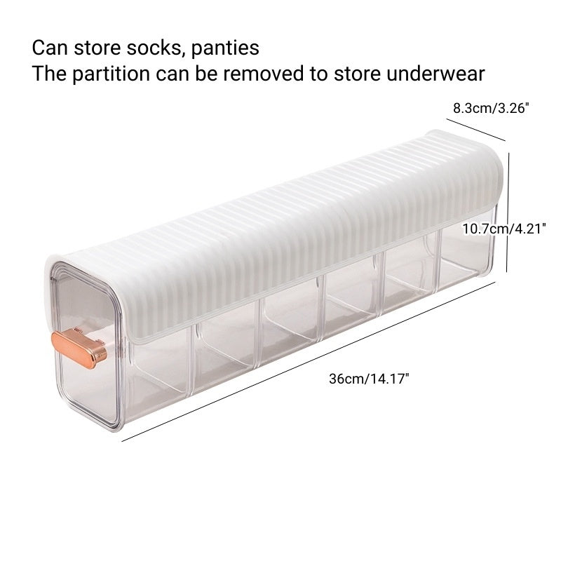 Drawer Style Underwear Storage Box Undergarment Organizer Storage For Underwear Bra Socks Wardrobe Organiser
