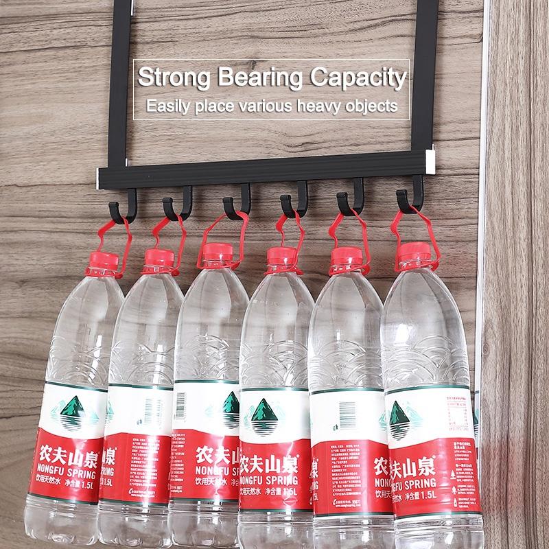 Rumahhome--Back Door Hanger with Adjustable hooks /No Drill Hanger Behind Door Hanging Belt Scarf Bag