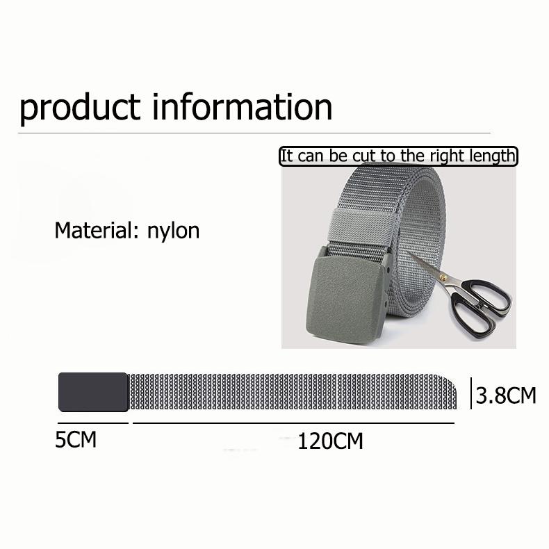 SG Ready stock Men Female Belts Military Nylon Adjustable Outdoor Travel Tactical Waist Belt
