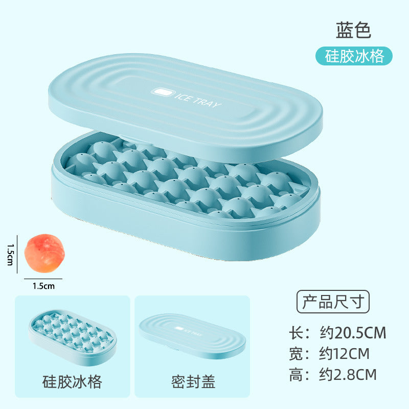 Silicone ice cube tray ball ice ball maker ice Cube Mold ice maker machine with box