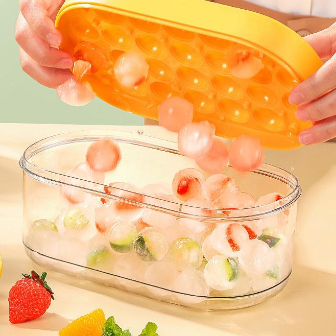 Silicone ice cube tray ball ice ball maker ice Cube Mold ice maker machine with box