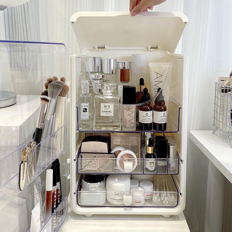 Makeup Organizers Large Capacity Facial Product Skin Care Organiser Make Up Brush Holder Storage
