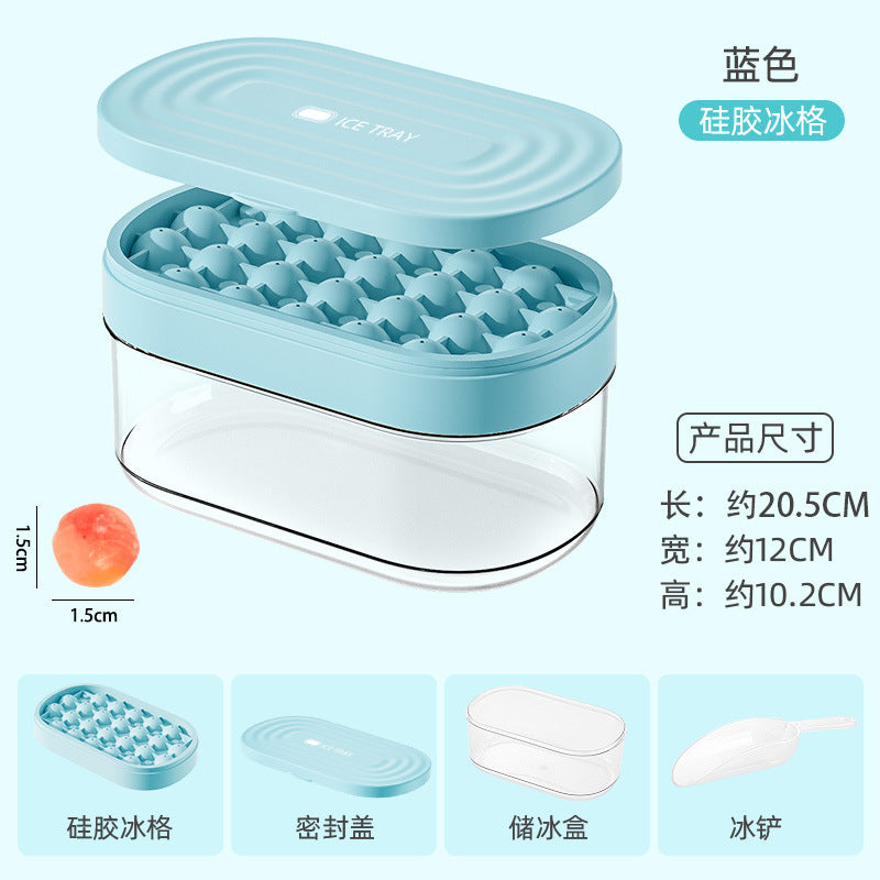 Silicone ice cube tray ball ice ball maker ice Cube Mold ice maker machine with box